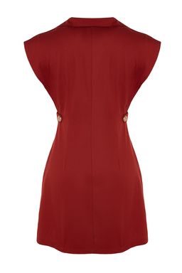 TRENDYOLMILLA Ekru Dugme Detayl? Gabardin Mini Dokuma Gomlek Elbise TWOSS22EL2970 фото 19