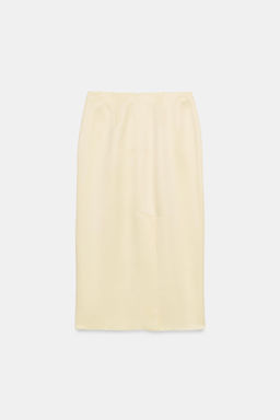 FALDA MIDI RECTA ZW COLLECTION / Crudo - Zara фото 7