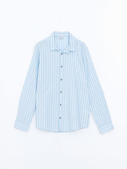 ?izgili Keten Kar???ml? Erkek ?ocuk G?mlek