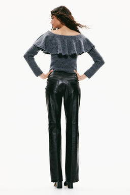 Jersey off-the-shoulder con volante - H&m фото 4