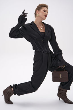 Пиджак  корсет Джуди (чёрный) - Эльза фото 32