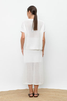 VERY NEAT _ ЕВ 733/молочный юбка жен  фото 4