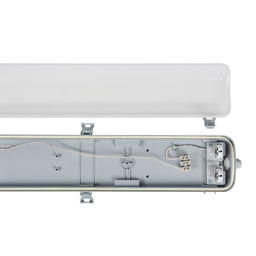 ULO-C41A T8x2/L128 IP65 WHITE Светильник линейный накладной. Без ламп. Цоколь G13, под лампы Т8 (2х20Вт). TM Uniel