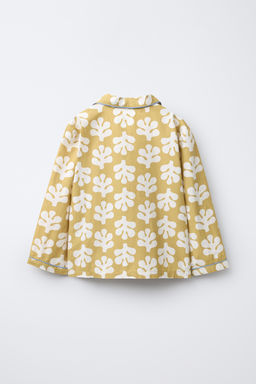 6-14 YEARS/ SHAPES PRINT SHIRT AND TROUSERS PYJAMAS