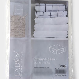 Кофр для хранения вещей LaDо́m, 45×30×20 см, белый