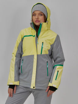 Горнолыжная куртка Chunmai 709J женская желтая утеплитель 380–480 г/м²  фото 6