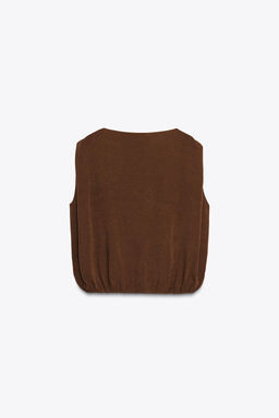 TOP WITH ELASTICATED HEM - Zara фото 6