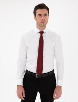 Beyaz Slim Fit _talyan Yaka Klasik G_mlek - Cacharel фото 3