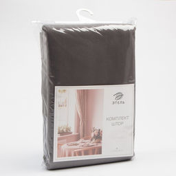 Шторы для кухни для кухни с подхватами «Этель» Kitchen, 150×180 см, комплект - 2 шт., серые