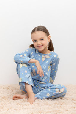 К 1622-1/небесный,бабочки пижама дет - Crockid фото 10