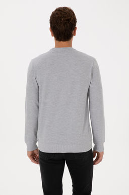 Erkek Gri Melanj Sweatshirt - U.s. polo assn фото 5