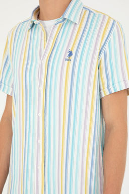 Мужская темно-синяя рубашка с коротким рукавом Неожиданная скидка в корзине - U.s. polo assn фото 7