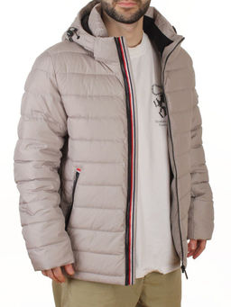 D6243 GRAY/BEIGE Куртка мужская зимняя (200 гр. холлофайбер)