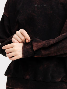 Джемпер женский в черном цвете с оригинальным принтом черная варка +печать 302743 - Mark formelle фото 8