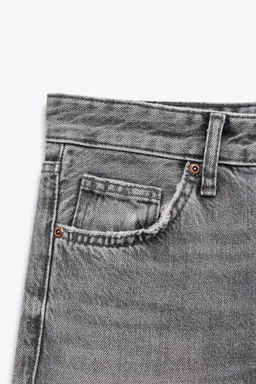 TRF WIDE-LEG MID-RISE FULL LENGTH JEANS - Zara фото 17
