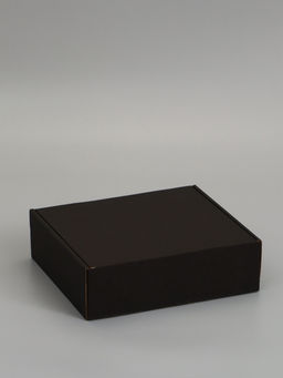 Коробка самосборная, черная, 27 х 24 х 8 см