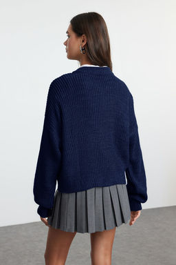 Indigo Genis Kal?p Bomber Yaka Fermuarl? Triko H?rka TWOAW24HI00153