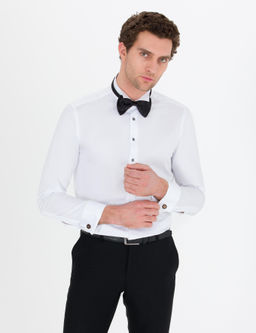 Beyaz Slim Fit Smokin G_mlek