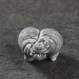 Фигурка Бегемотики маленькие (сердечком), 3.2 см