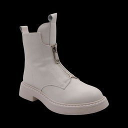 Ботинки из натуральной кожи Р-026-2 бежевые