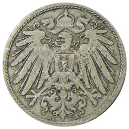 Монета 10 пфеннигов 1900 года А Германия