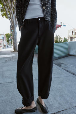 Z1975 BALLOON FIT MID-WAIST JEANS - Zara фото 13