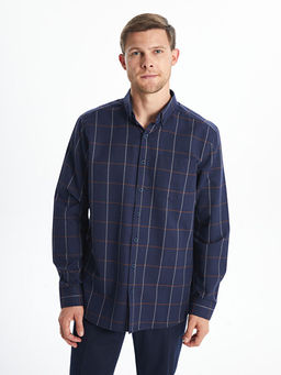 Regular Fit Uzun Kollu Ekose Erkek G?mlek