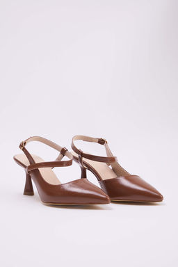 Caramel Bilekten Bantl? Kad?n 8 cm Ince Topuklu Ayakkab? TAKAW25TO00004