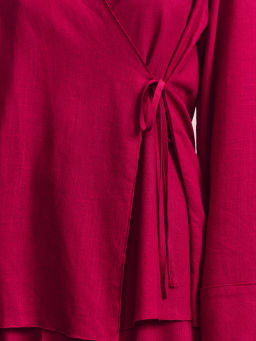 Кимоно из вискозы и льна / Zarina  фото 7