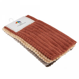 Салфетка для уборки 30х30см "Абсолют", микрофибра, набор 5шт (Китай)