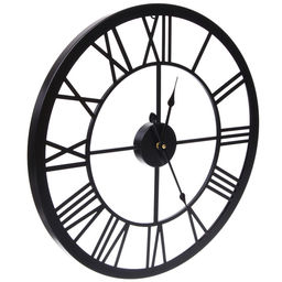 Часы настенные "LOFT HOME " 50см, черный металл