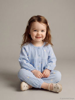 ?i?ekli K?z Bebek G?mlek ve Pantolon