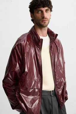 TECHNICAL JACKET WITH A SHINY FINISH - Zara фото 5