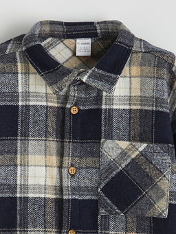 Uzun Kollu Ekose Erkek ?ocuk G?mlek