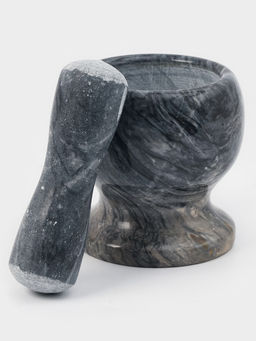 Ступка с пестиком, 250 мл, мрамор, серая - Simaland фото 7