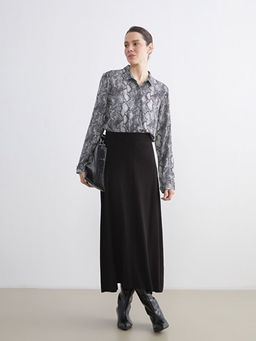 Beli Lastikli Kad?n Triko Etek