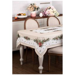 СКАТЕРТЬ CELEBRATION 160Х220СМ ,БЕЖЕВЫЙ,100