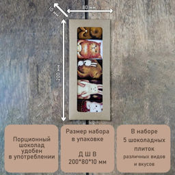 Набор шоколада Молочный микс, 125г 125 - Hunterberry фото 5