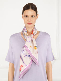 Платок жен. шелк 86х86 SS03-8208-09 - Eleganzza фото 9