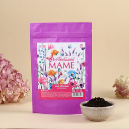 Чай чёрный Любимой маме вкус: клубника, 50 г.