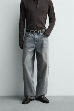 JEANS BAGGY FIT / Gris azul - Zara фото 2