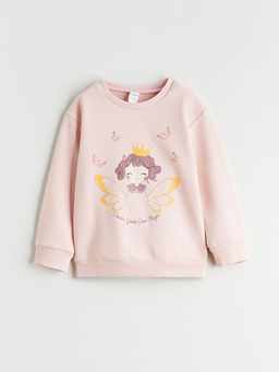 Bisiklet Yaka K?z ?ocuk Sweatshirt