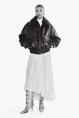 Cazadora oversize de piel - H&m фото 2