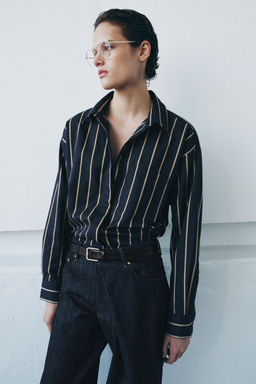 CAMISA POPEL?N RAYAS ZW COLLECTION / rayas - Zara фото 4