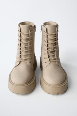 LACE-UP ANKLE BOOTS - Zara фото 4