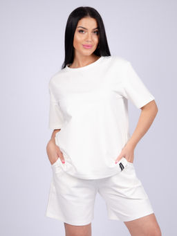 Костюм "Лайф" молочный, футер с лайкрой