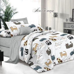 КПБ Виола поплин Любимцы 1,5-спальный