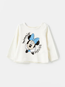 Bisiklet Yaka Minnie Mouse Bask?l? K?z Bebek 3l? Tak?m - Waikiki фото 3