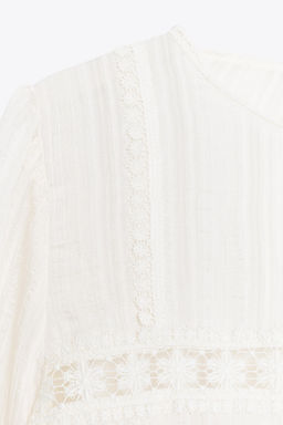 ROMANTIC ENTREDEUX BLOUSE - Zara фото 8