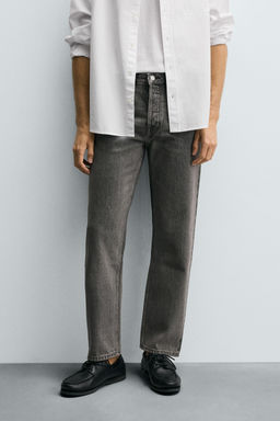 JEANS REGULAR FIT / Gris - Zara фото 11